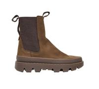 Satorisan - Unalome Elastics Premium - Stivali alla Caviglia Donna - Stivaletti Vintage Pelle Sostenibili, Confortevoli e Durevole - Colore Mid Brown - Taglia 36