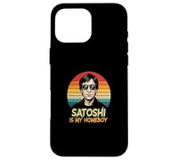Satoshi è il mio homeboy nakamoto blockchain leggenda bitcoin Custodia per iPhone 16 Pro Max
