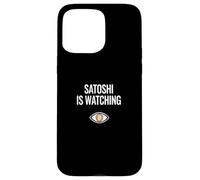 Satoshi sta guardando nakamoto blockchain security bitcoin Custodia per iPhone 15 Pro Max