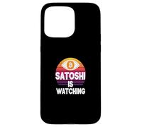 Satoshi sta guardando nakamoto blockchain security bitcoin Custodia per iPhone 15 Pro Max