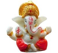 Satre Online and Marketing Statua di Ganesha, mini Lord Ganesh/Idolo in poliresina Ganpati, 6,6 cm, multicolore