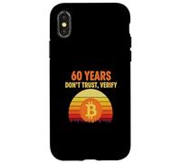 Sats 60 60 ° livello di compleanno sbloccato ancora hodling bitcoin Custodia per iPhone X/XS