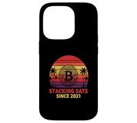 Sats impilabili dal 2021 Compleanno hodl Bitcoiner Bitcoin Custodia per iPhone 14 Pro