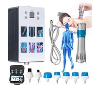 SATSAT Macchina Per Terapia Ad Onde D'Urto (Con 7 Testine Massaggianti), Massaggiatore Professionale Per Alleviare Il Dolore Professionale Per Disfunzione Erettile Per Terapia Ad Onde D'Urto ED Portatile