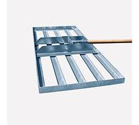 SattesGrün - Raschietto professionale per prato, 75 x 35 cm, per sabbiare, levellare, livellare, livellare la superficie (senza gambo)