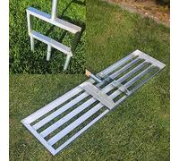 SattesGrün Set per la cura del prato, composto da aeratore e raschietto XXL da 100 x 26 cm, areatore, forcella, scarificatore, prato, sabbia