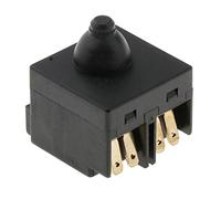 Sattie Interruttore per smerigliatrice angolare, interruttore a pulsante per smerigliatrice angolare, 100 mm, nero, parti lucidate, pulsante, manuale, 1 conteggio