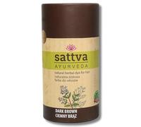 Sattva Ayurveda Colore naturale per capelli - Henné per chi soffre di allergie - Colore biologico per capelli naturali, volume e lucentezza - Doppia porzione - ECOCERT (Dark Brown, 150)