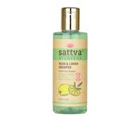 Sattva Ayurveda Shampoo Neem & Lemon - Shampoo ayurvedico delicato per cuoio capelluto grasso & capelli grassi rapidamente, pulizia delicata per uso quotidiano senza siliconi e solfati - 210 ml