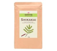 Sattva Ayurveda Shikakai Polvere per capelli, detersivo ayurvedico e maschera per capelli 2 in 1, shampoo in polvere di acacia concinna per lavaggio naturale e lucentezza dei capelli, senza silicone