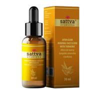 Sattva Ayurveda Siero curcuma viso - Ayur Glow Siero con niacinamide, vitamina C, acido ialuronico e complesso minerale, umidità e carnagione radiosa, 30 ml