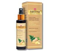 Sattva Ayurveda Tonico per capelli Neem & Zenzero - Tonico vegano cheratina per la crescita e la riparazione dei capelli - Cura del cuoio capelluto contro perdita di capelli e forforfora - Senza