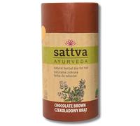 Sattva - Colore naturale per capelli di colore marrone cioccolato, per chi soffre di allergie, colore biologico per capelli naturali, volume e lucentezza, doppia porzione, ECOCERT