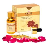 Sattva Siero viso - Rose Gold Face Oil Serum, olio per il viso anti-invecchiamento con olio di rosa e oro 23 K, per elasticità e levigatura, 15 ml