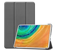 Saturcase - Custodia a libro per Huawei MatePad Pro 10.8 in pelle PU con funzione automatica Sleep/Wake grigio