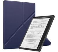 SATURCASE Custodia per Kobo Elipsa 2E da 10,3", in pelle PU, con funzione di supporto, pieghevole, ultra sottile, leggera, con funzione auto sleep/wake (blu scuro)