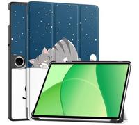 SATURCASE Custodia per OPPO Pad SE 11 / OnePlus Pad Lite 11 pollici, bella pelle PU pieghevole Folio stand sottile luce auto wake up/sleep protettiva Tablet cover (KN-4)