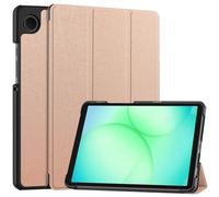 SATURCASE Custodia per Samsung Galaxy Tab A11 SM-X130 X135 8,7", in pelle PU, pieghevole, sottile, leggera, protettiva (oro rosa)