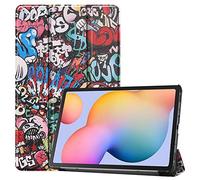 SATURCASE Custodia per Samsung Galaxy Tab S6 Lite 10.4 2020 2022 2024, bella pelle PU Flip pieghevole Folio Stand protettivo Tablet Cover con funzione Auto Sleep/Wake (KN-6)