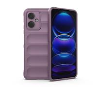 SATURCASE Custodia per Xiaomi Redmi Note 12 5G / Poco X5, custodia protettiva in silicone TPU flessibile, anti-goccia, delicata sulla pelle, antiscivolo, colore: viola