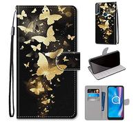 Saturcase - Custodia protettiva per Alcatel 1S 2020/3L 2020, in pelle PU, con chiusura magnetica, con scomparti per carte di credito, per Alcatel 1S 2020/3L 2020 (DK-3)