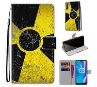 Saturcase - Custodia protettiva per Alcatel 1S 2020/3L 2020, in pelle PU, con chiusura magnetica, con scomparti per carte di credito, per Alcatel 1S 2020/3L 2020 (DH-6)