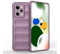 SATURCASE Custodia protettiva per Xiaomi Redmi Note 12 Pro 5G / Poco X5 Pro, delicata sulla pelle, anti-goccia, antiscivolo, flessibile in silicone TPU (AB-viola)