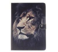 SATURCASE Galaxy Tab S2 9.7 Custodia, PU Flip Magnetico Portafoglio Supporto Slot per schede Custodia per Samsung Galaxy Tab S2 9.7 sm-t810 T815 Cool Lion