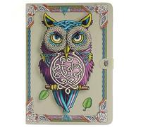 SATURCASE iPad PRO (32,8 cm), Custodia in Pelle Flip Magnetico Portafoglio Supporto di Carta di Copertura per Apple iPad PRO 32,8 cm Cool Owl