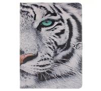 SATURCASE iPad PRO (32,8 cm), Custodia in Pelle Flip Magnetico Portafoglio Supporto di Carta di Copertura per Apple iPad PRO 32,8 cm Cool Tiger