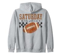 Saturday Football Game Day Weekend Saying Felpa con Cappuccio