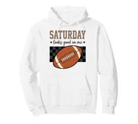 Saturday Football Game Day Weekend Saying Felpa con Cappuccio