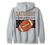 Saturday Football Game Day Weekend Saying Felpa con Cappuccio