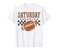 Saturday Football Game Day Weekend Saying Maglietta