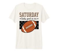 Saturday Football Game Day Weekend Saying Maglietta Premium