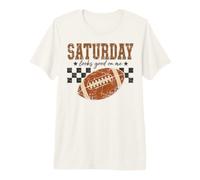 Saturday Football Game Day Weekend Saying Maglietta Premium