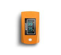 Saturimetro da Dito - Certificato CE - Sensore per Ossigenazione, Battito Cardiaco e Pulsazioni - Display leggibile - Misurazioni Rapide- Portatile
