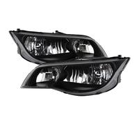 Saturn 03-07 Ion 2dr Coupe Nero Alloggiamento Ricambio Fari 2 3 Rosso Linea