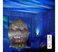 (Saturn Grey)7 styles Crack Transmission Atmosphere Nightlight Dinosaur Egg Star Lamp Full Projector Water Ripple Laser Projection Holiday gifts