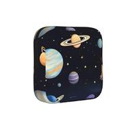 Saturn Jupiter Earth - Borsa da viaggio per assorbenti igienici, a prova di mestruazione, discreta, per ufficio