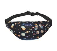 Saturn Jupiter Earth - Marsupio a tracolla grande, alla moda, da viaggio, casual, per ragazzi, adatto per sport, corsa, ciclismo, viaggi, pesca
