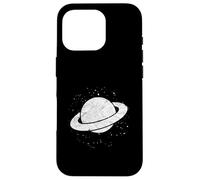 Saturn Solar System Pianeta Astronomia Amante Sinistra Petto Custodia per iPhone 16 Pro