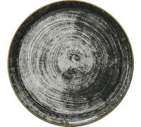 Saturnia 04018#Z07 - Piatto per pizza, 33 cm, decorazione Napoli Z07, 6 pezzi, colore: Nero