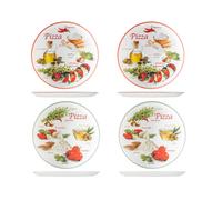 SATURNIA 4 Piatti Pizza Pizzafoods Porcellana Assortiti Cm31
