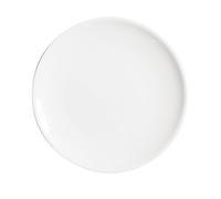 SATURNIA 5595207 Piatto Piano Siviglia in Porcellana, Bianca, Cm 28, Porcelain