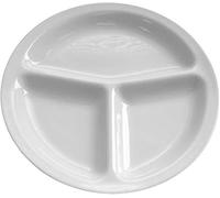 Saturnia ANTIPASTIERA PIATTO TRIS CM 26 CERAMICA BIANCA NAPOLI