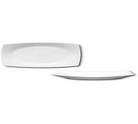 SATURNIA S.R.L. Saturnia arredo Cucina-Piatto RETTANGOLO Fondo cm. 34x24 Tokio Bianco, Porcellana, Unica