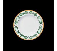 Saturnia Collezione Capri Piatto Fondo D 23 Cm H 3,5 Cm Porcellana Ischia Decorata