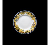 Saturnia Collezione Tuscany Piatto Frutta D 21 Cm H 2 Cm Porcellana Ischia Decorata