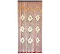 SATURNIA Cortina Puerta 56 Tiras Madera 90x200 cm.